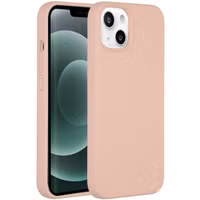 Accezz Coque Liquid Silicone Apple iPhone 13 Mini - Rose