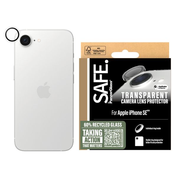 SAFE by PanzerGlass Protection Caméra iPhone SE 4 - Transparent