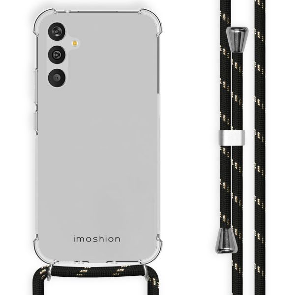 imoshion Coque avec cordon Samsung Galaxy A34 (5G) - Noir / Dorée