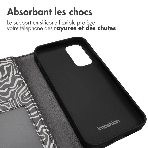 imoshion Étui de téléphone portefeuille Design Samsung Galaxy A33 - Black And White