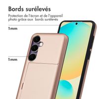 imoshion Coque arrière avec porte-cartes Samsung Galaxy S24 FE - Rose Doré