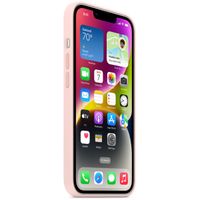 Apple Coque en silicone MagSafe Apple iPhone 14 - Chalk Pink