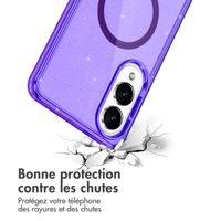 imoshion Coque Pailletée avec MagSafe Samsung Galaxy S25 Edge - Violet