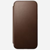 Nomad Étui de télephone portefeuille Modern Leather Folio Apple iPhone 15 Pro Max - Marron