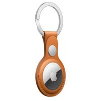 Apple Leather Key Ring Apple AirTag - Golden Brown
