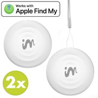 imoshion Mini Tag - Tracker Bluetooth pour iOS - 2 pack - Blanc