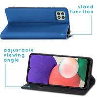 imoshion Étui de téléphone Slim Folio Samsung Galaxy A22 (5G) - Bleu