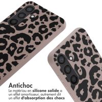 imoshion Coque design en silicone avec cordon Samsung Galaxy S24 - Animal Pink