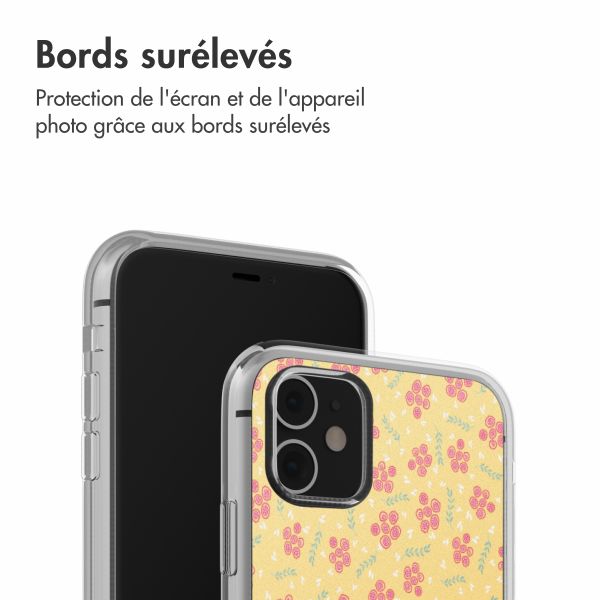 imoshion Coque design pour iPhone 11 - Sunny Yellow Petite Flowers