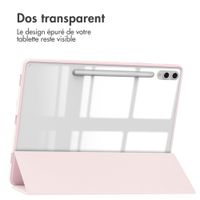 imoshion Coque tablette rigide Trifold Samsung Galaxy Tab S10 Plus / Tab S9 Plus / Tab S9 Plus FE 12.4 pouces - Rose