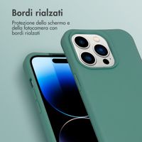 imoshion Coque de couleur avec cordon amovible Apple iPhone 14 Pro - Vert foncé