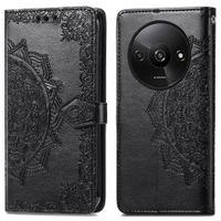 imoshion Etui de téléphone portefeuille Mandala Xiaomi Redmi A3 - Noir