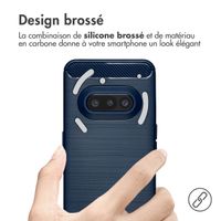 imoshion Coque Brushed Nothing Phone (3a) - Bleu foncé