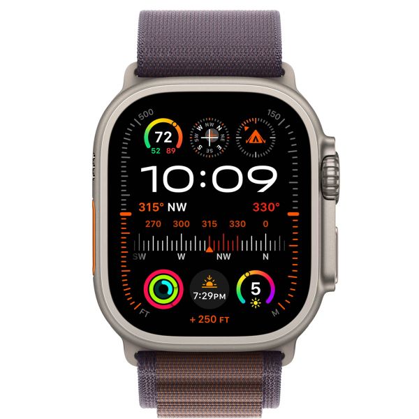 Apple Alpine Loop Band Apple Watch Series 1-10 / SE / Ultra (2) - 42/44/45/46/49 mm - Taille M - Indigo