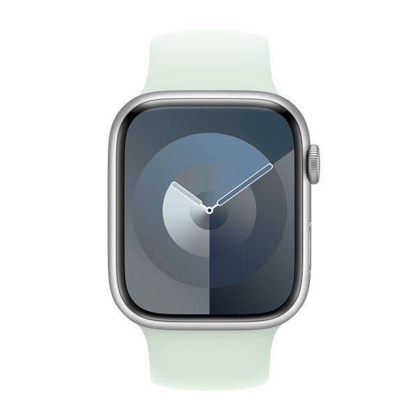 Apple Bracelet Boucle unique en Silicone Apple Watch | 38/40/41/42 mm - Taille 3 - Soft Mint