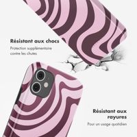 Selencia Coque arrière Vivid Apple iPhone 11 - Wavy Swirl Pink Plum