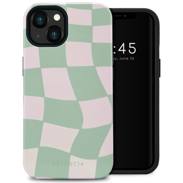 Selencia Coque arrière Vivid Tough iPhone 13 - Groovy Sage Green