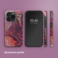 Selencia Coque arrière Vivid avec MagSafe Apple iPhone 15 Pro - Marble Purple