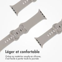 imoshion Bracelet en silicone⁺ Apple Watch Series 1 á 10 / SE / Ultra (2) (44/45/46/49 mm) - Stone - Taille M/L