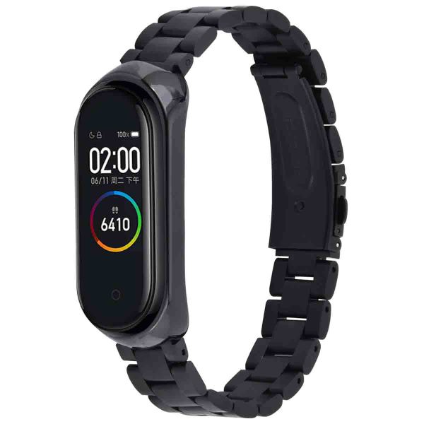 imoshion Bracelet en acier Xiaomi Mi Band 3 / 4 - Noir