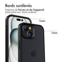 Accezz Coque Givrée Robuste Apple iPhone 15 - Noir