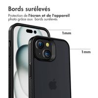 Accezz Coque Givrée Robuste iPhone 15 - Noir