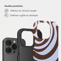 Selencia Coque arrière Vivid Apple iPhone 14 Pro - Dream Swirl Chocolate