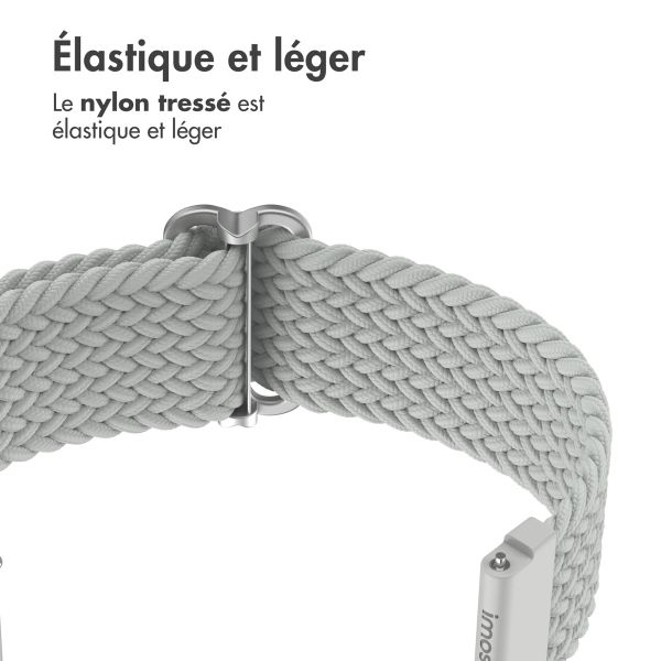 imoshion Bracelet tissée en nylon - Connexion universelle 20 mm - Gris