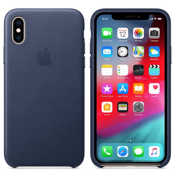 Apple Coque Leather iPhone Xs