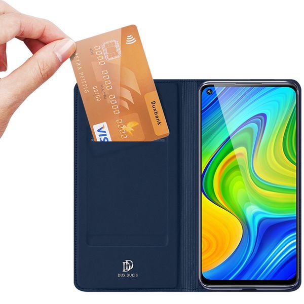 Dux Ducis Étui de téléphone Slim Xiaomi Redmi Note 9 - Bleu foncé