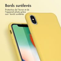 imoshion Coque de couleur avec cordon amovible iPhone X / Xs - Jaune