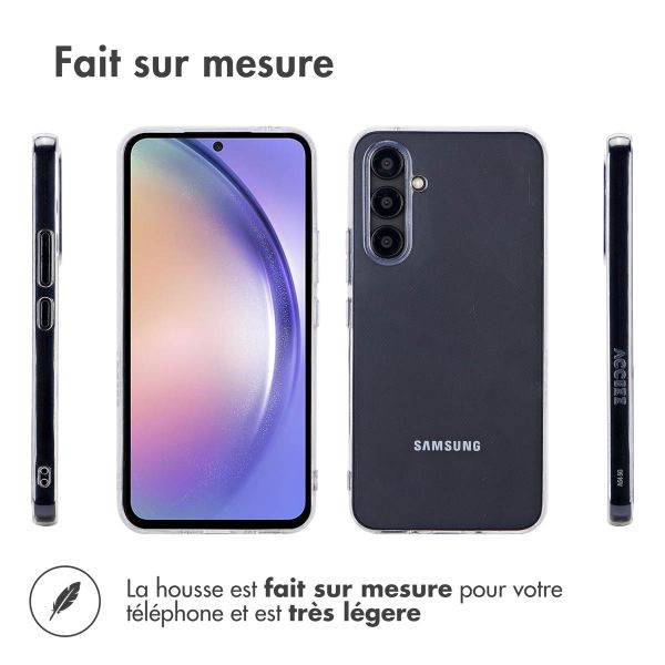 Accezz Coque Clear 100% recyclée Samsung Galaxy A54 (5G) - Transparent