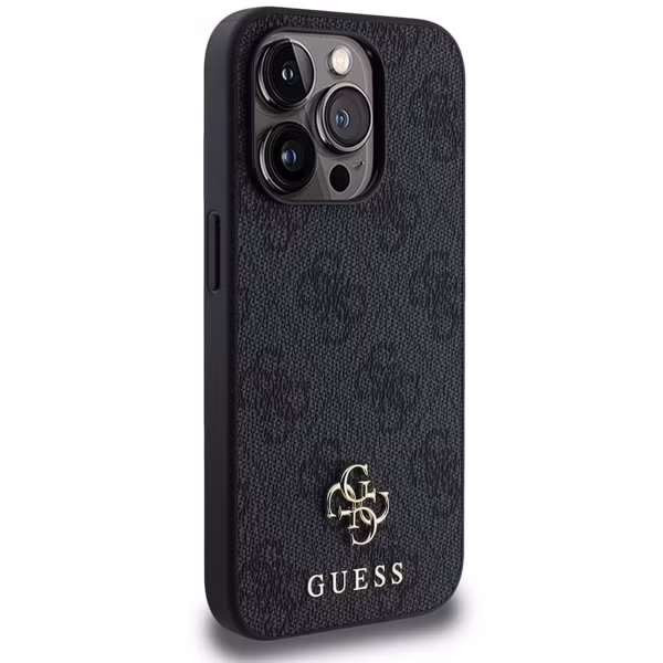 Guess Coque 4G Metal Logo MagSafe Apple iPhone 15 Pro - Noir