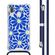 imoshion Coque Design avec cordon Samsung Galaxy A40 - Cobalt Blue Flowers Connect