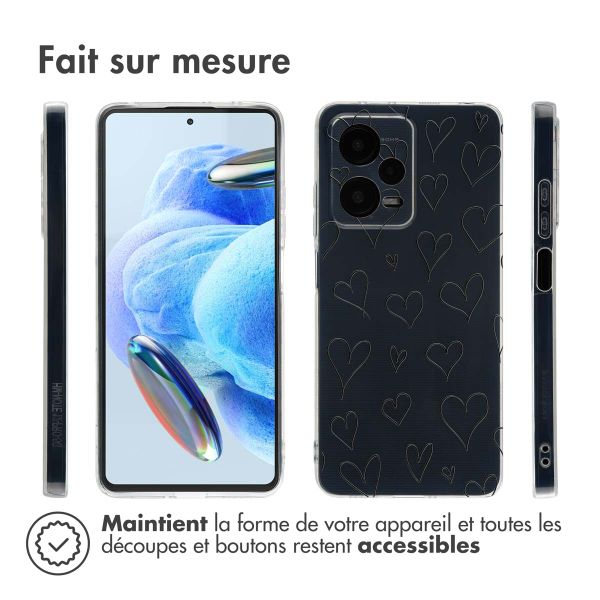 imoshion Coque Design Xiaomi Redmi Note 12 Pro - Hearts