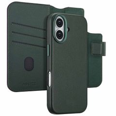 Accezz Étui de télephone portefeuille en cuir 2-en-1 avec MagSafe Apple iPhone 17 - Cedar Green