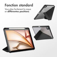 imoshion Coque tablette Origami iPad Air 11 pouces (2024) M2 - Noir