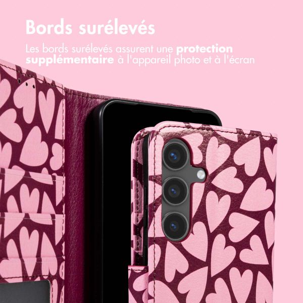 imoshion Étui de télephone portefeuille Design Samsung Galaxy S25 FE - Hearty Blush