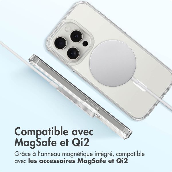 Accezz Coque arrière Xtreme Impact avec MagSafe Apple iPhone 15 Pro - Transparent