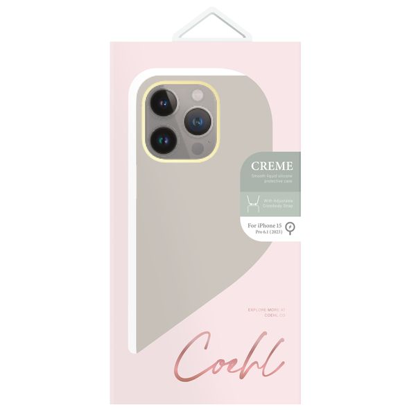 Coehl Coque Crème MagSafe avec cordon iPhone 15 Pro - Ivory