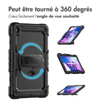 imoshion Coque tablette avec dragonne et bandoulière Lenovo M10 Plus (3rd gen) - Noir