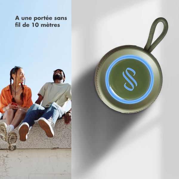 Selencia AquaPlay Enceinte Bluetooth - Enceinte sans fil - Étanche - Army Green