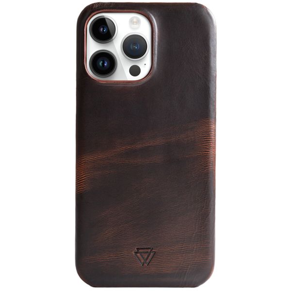 Wachikopa Coque Full Wrap iPhone 14 Pro - Dark Brown