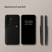 Selencia Coque Riva avec porte-cartes Samsung Galaxy A37 (5G) - Noir