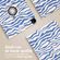 imoshion Coque tablette Design rotatif à 360° iPad Pro 12.9 (2018 / 2020 / 2021 / 2022) - White Blue Stripes