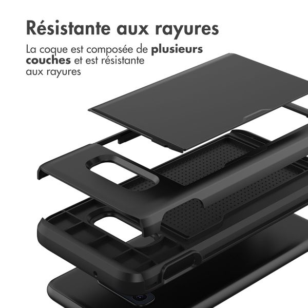 imoshion Coque arrière avec porte-cartes Samsung Galaxy S10e - Noir