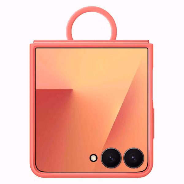 Samsung Original Coque en silicone Ring Samsung Galaxy Z Flip 7 - Red