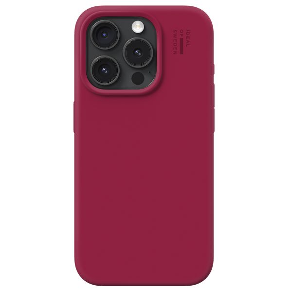 iDeal of Sweden Coque Silicone iPhone 15 Pro - Cranberry