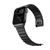 Nomad Bracelet à maillons magnétiques en acier Apple Watch Series 1 á 10 / SE / Ultra (2) (44/45/46/49 mm) - Graphite