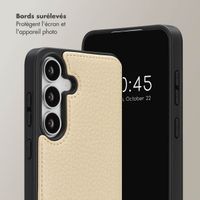 Selencia Coque de télephone Nova avec cordon et porte-cartes Samsung Galaxy S25 FE - Beige